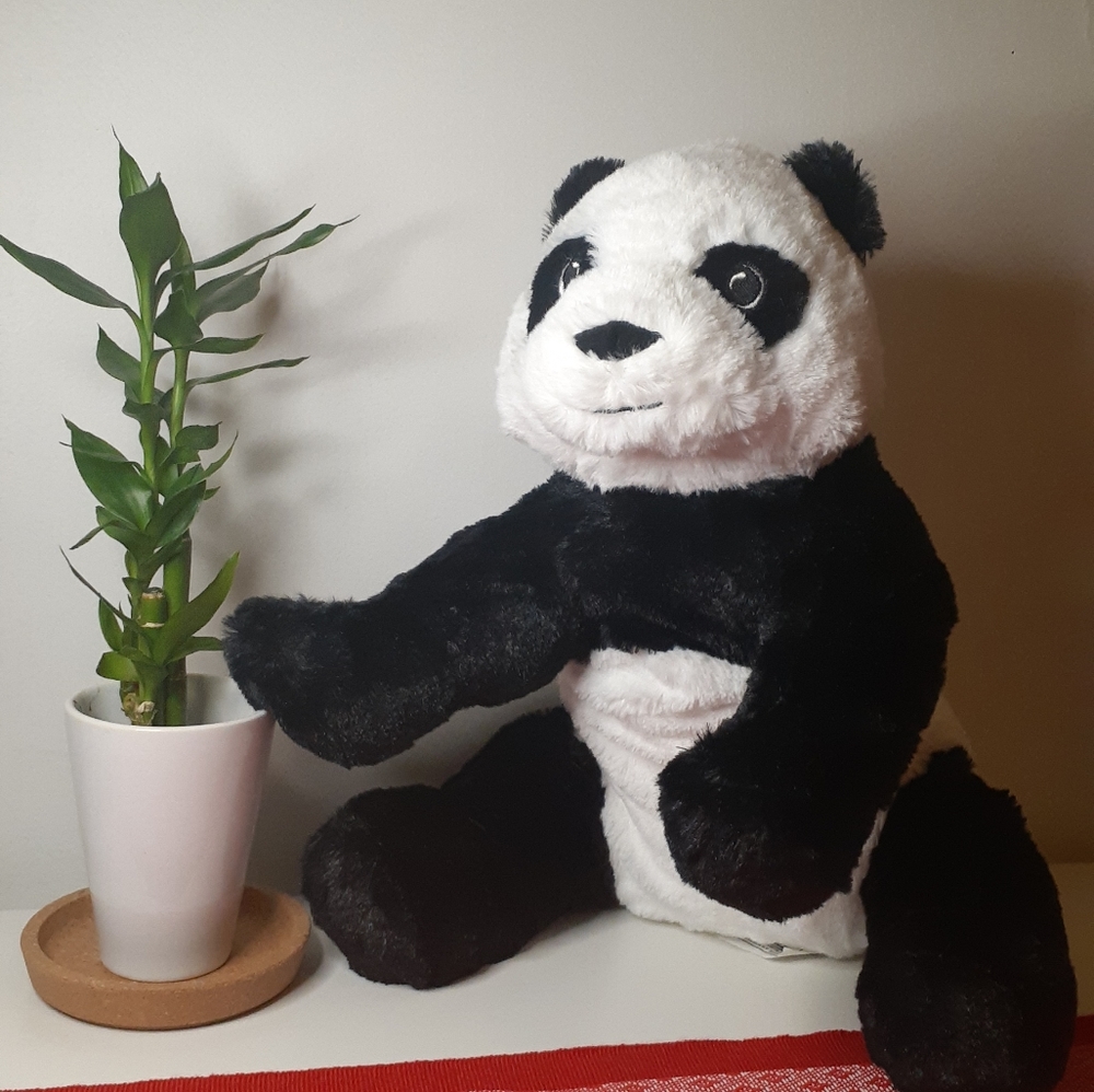 Ikea Kraming Panda Teddy Bear Stuffed Animal  Soft toy